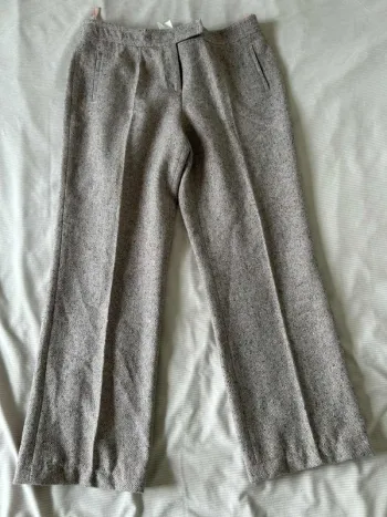 Pantalon droit en tweed - Apriori gris rose taille 44