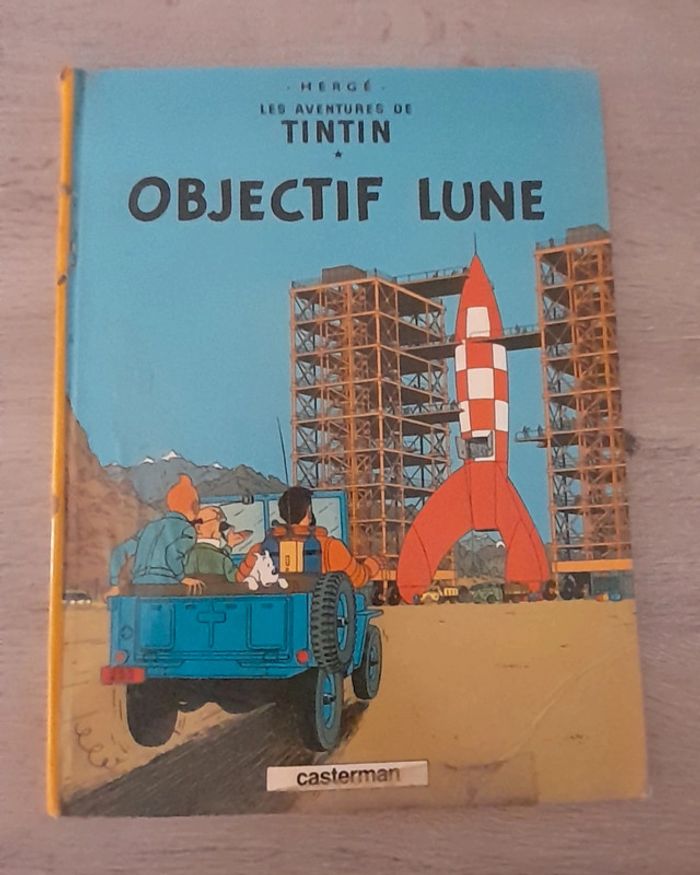 BD - Livre - Tintin Objectif Lune - Casterman - Hergé
