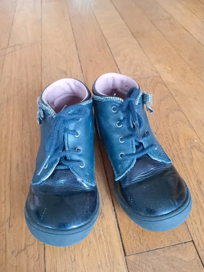Chaussures bébé fille cuir Aster pointure 22 - photo numéro 4