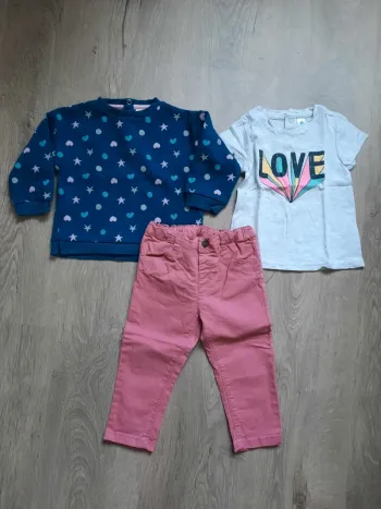 Lot de 3 pièces Tex 18mois