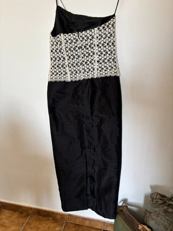 Robe de cérémonie en soie sauvage taille 40 - photo numéro 3