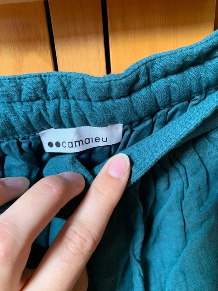 Jupe vert d'eau taille 42 Camaieu - photo numéro 5
