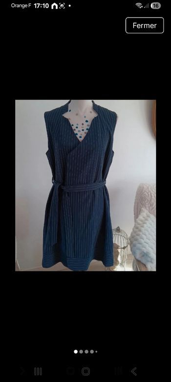 Robe classique à rayures