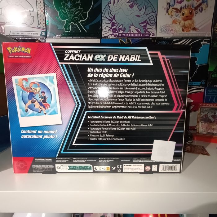 Coffret pokémon Zacian ex de Nabil neuf scellé - photo numéro 2