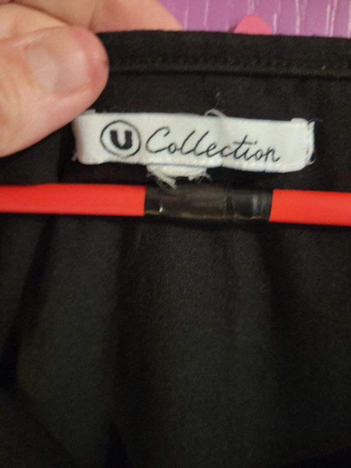 Haut noir pompons jaunes - photo numéro 5