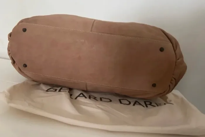 Gerard Darel, sac à main en cuir beige, femme - photo numéro 5