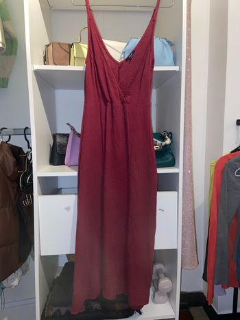 Robe longue bordeaux