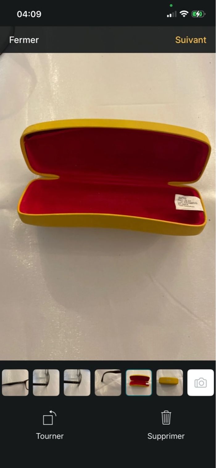 Monture Ray-Ban enfant + étui – Modèle rectangle – Marron - photo numéro 5