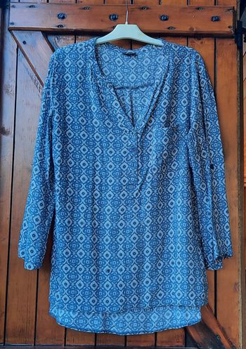 Blouse imprimée bleue, Influx, taille 44 