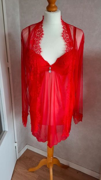 Ensemble lingerie rouge