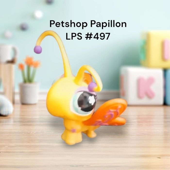 Little Petshop Papillon LPS #497 Hasbro