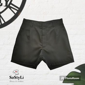 Short noir léger effet brillant Taille XS