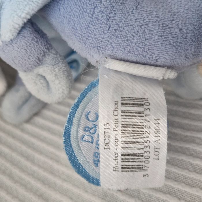Hochet ours petit chou bleu - photo numéro 4