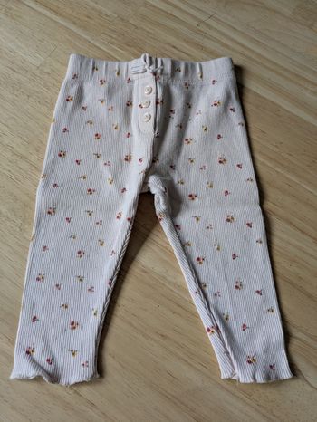 Legging - 9M - motif fleurs 
