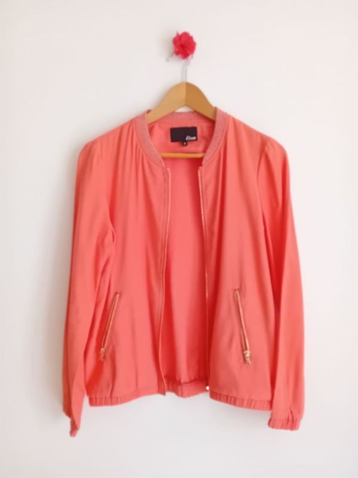 Veste légère coupe bombers corail Etam Taille 38