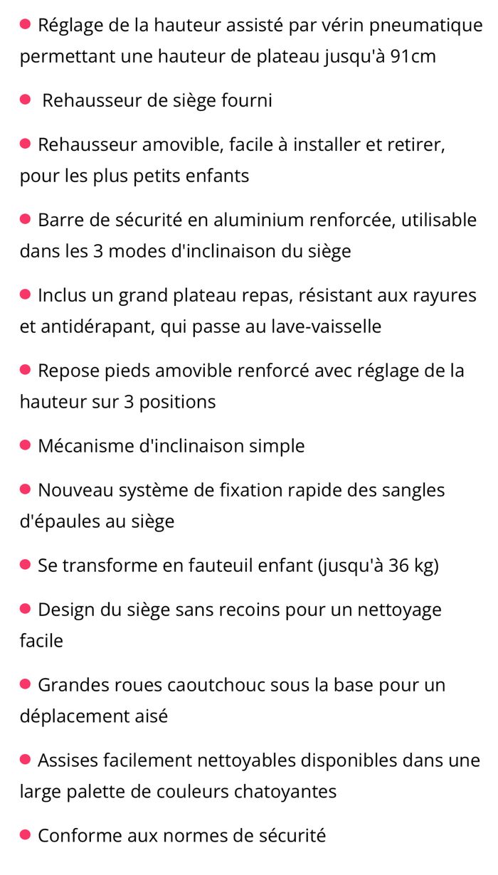 Chaise haute 3 en 1 model fresco marque bloom - photo numéro 10