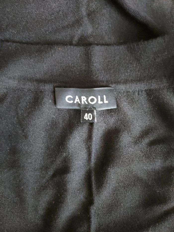 Robe Caroll T40 - Élégance Noire en 85% Viscose ! - photo numéro 4