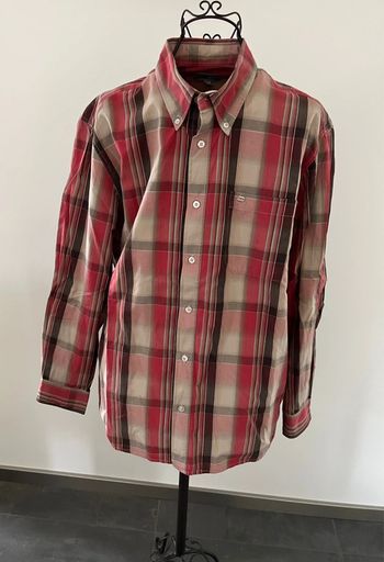 Chemise à carreaux manches longues TBS taille L