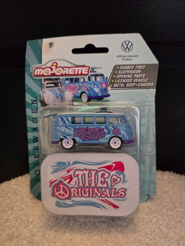 combi volkswagen t1 bleu majorette