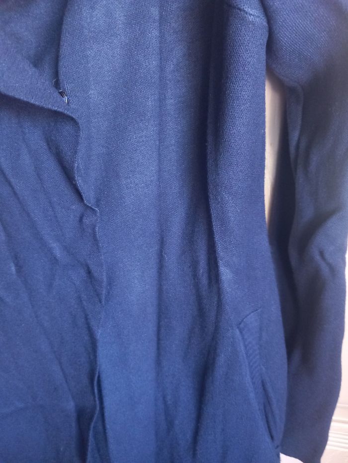Gilet long bleu marine - photo numéro 3