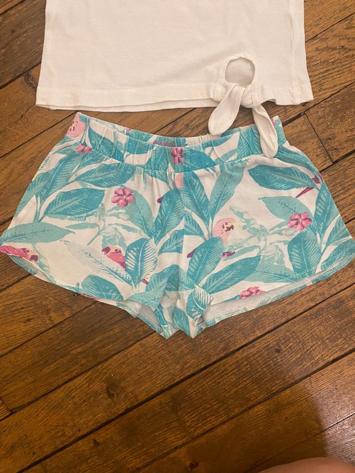 Ensemble t-shirt et short Hawaï Complices Taille 5 ans - photo numéro 3