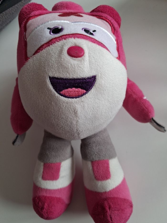 Peluche Super Wings rose Dizzy 24 cm - photo numéro 4
