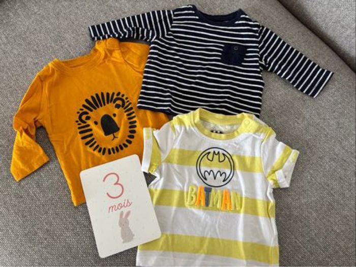 Lot t-shirt 3 mois