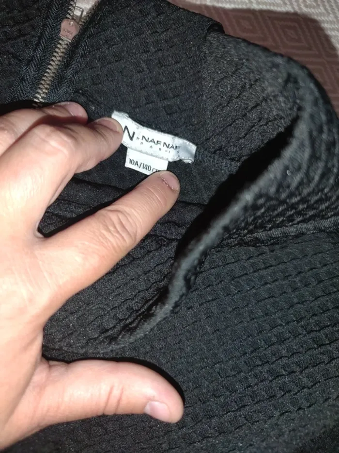 Jupe nid d'abeille patineuse noir 10 ans - photo numéro 4