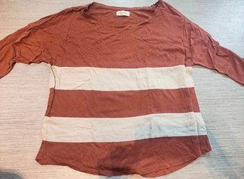 Haut marinière confortable Tshirt manches longues - dressing trié par tailles