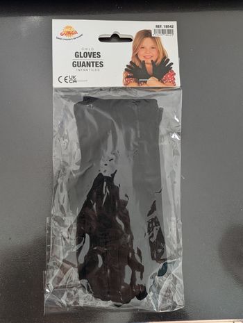 Gants noirs déguisement