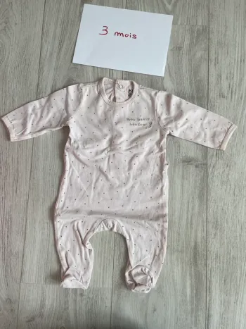 Pyjama fin 1 pièce 3 mois
