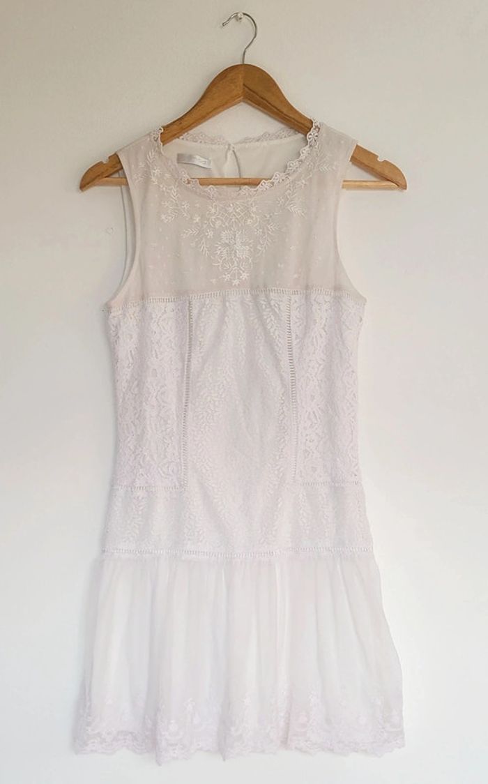 Magnifique robe en dentelle blanche Promod taille S - photo numéro 2