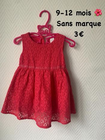 Robe 🌺 9-12 mois 🌺 Sans marque