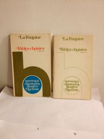 La fontaine fables choisies éditions hachette