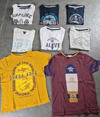 Lot 8 T-shirts 6 ans Kiabi multicolores A60