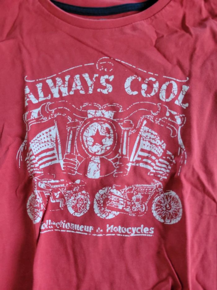 Lot de 5 tee-shirts manches longues garçon 8 ans multicolores - photo numéro 4