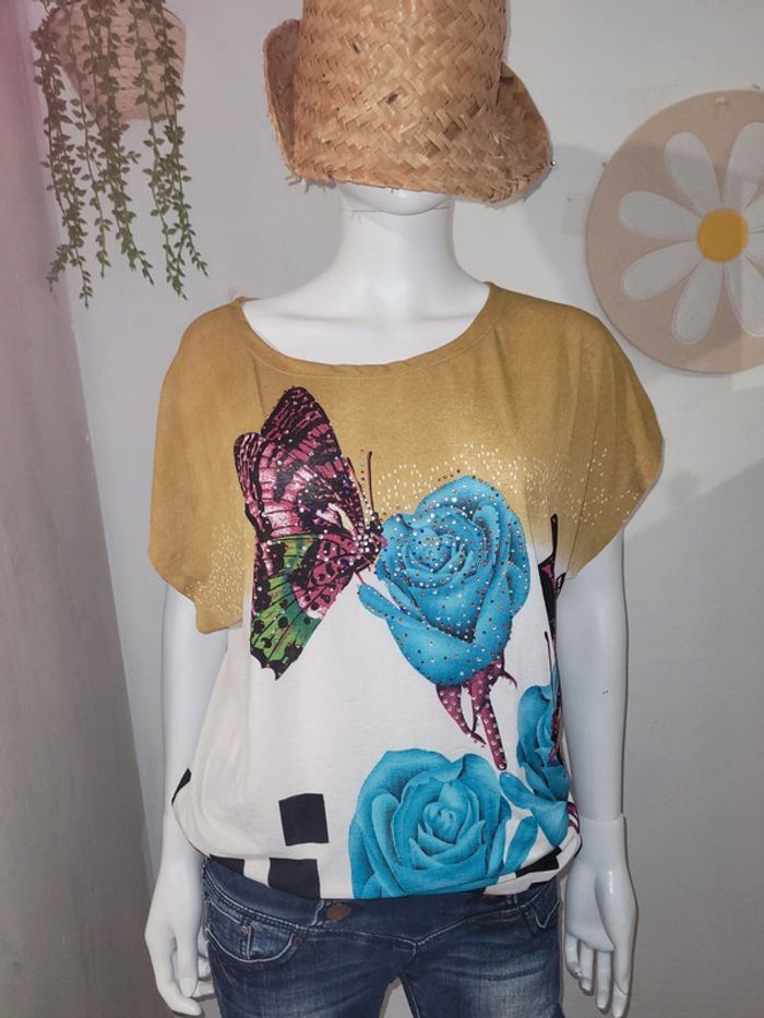 T shirt papillons
