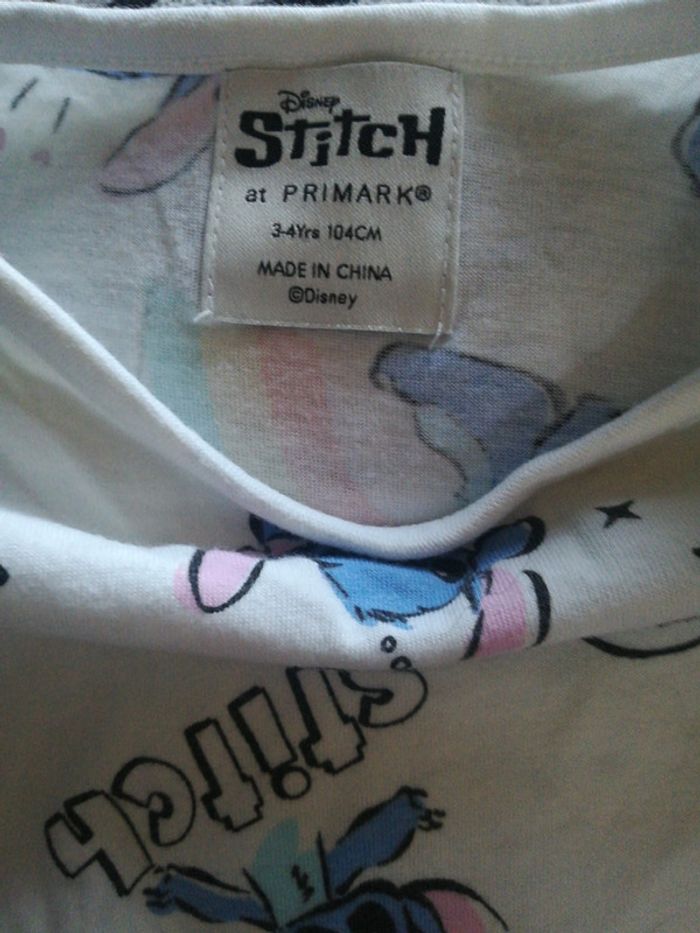 T-shirt taille 3/4ans 104cm Disney primark stitch - photo numéro 2