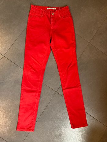 Pantalon rouge skinny