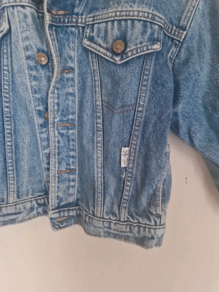 Veste en jeans vintage année 90s marque z 10 ans - photo numéro 4