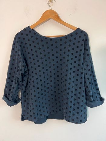 Sweat marine à pois Etam