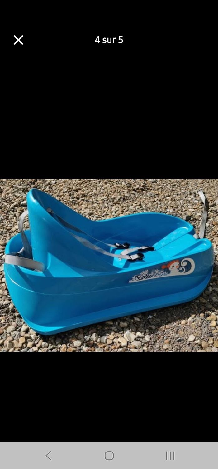 Luge bébé avec dossier très bon état - photo numéro 4