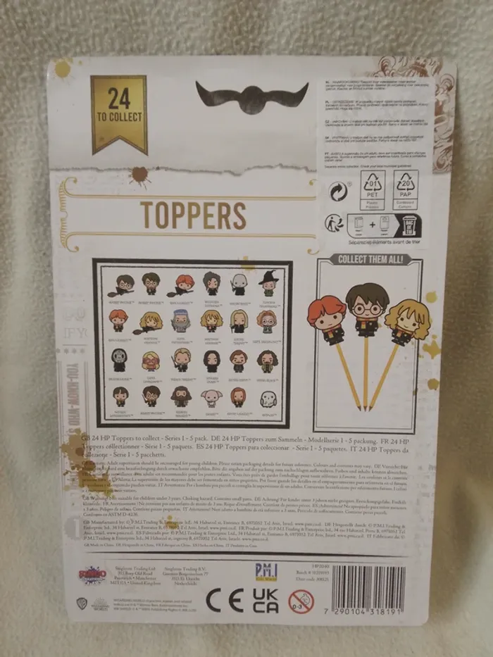 tampons pour crayon harry potters wizarding world toppers - photo numéro 4
