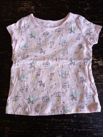 Tee-shirt MC Rose Savane 18 mois