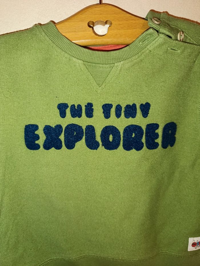 Joli sweat Tex taille 23 mois effet envers - photo numéro 2