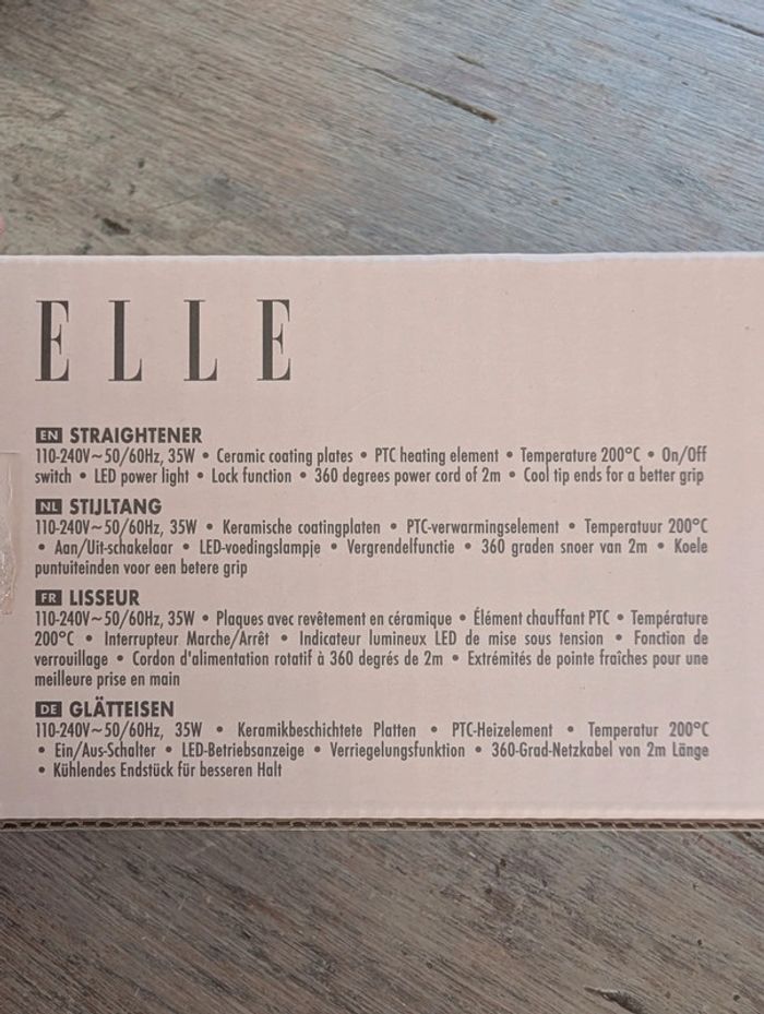 Lisseur cheveux Elle neuf - photo numéro 3