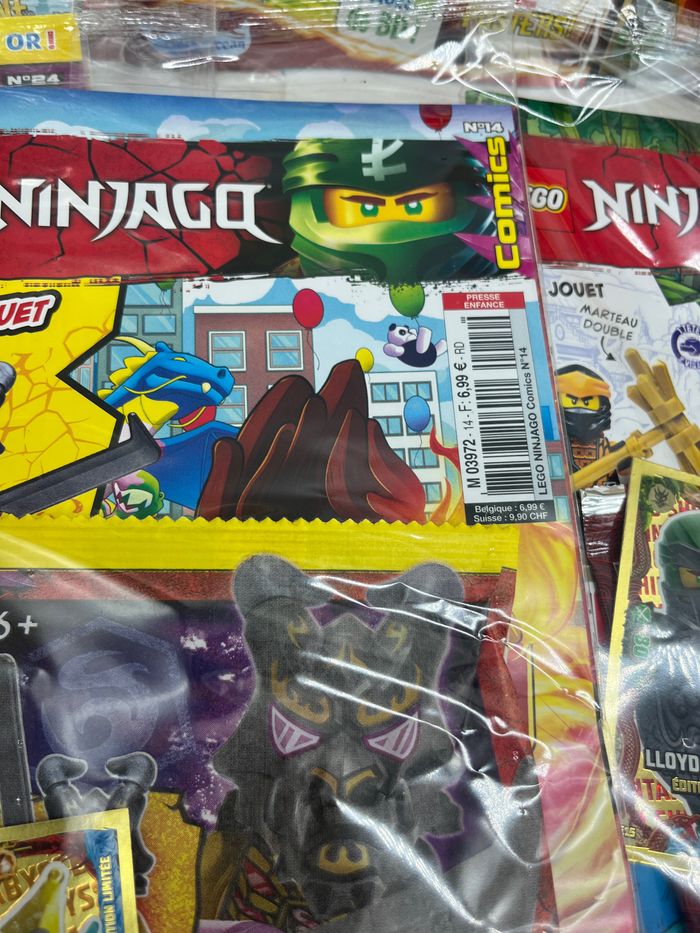 Lot de 7 livres D’activités Magazines Lego Ninjago Avec leurs figurines Neuf - photo numéro 4