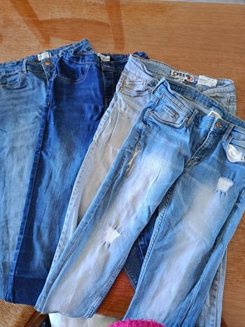 Lot 4 jeans 12 ans noir 