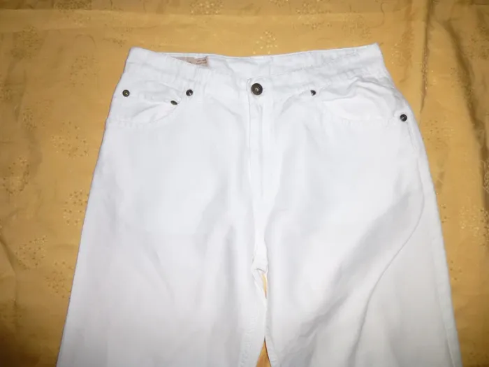 pantalon lin blanc Marlboro Classics taille 38 - photo numéro 2