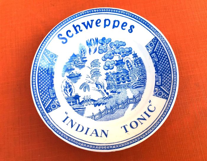 Années 1970 Coupelle / Ramasse-Monnaie Schweppes " Indian Tonic " Sarreguemines France - photo numéro 7